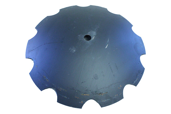 34" x 900mm -Notched Disc Blade - 21/8" Rd Axle W/ Rome dimples / 389" Shallow concavity